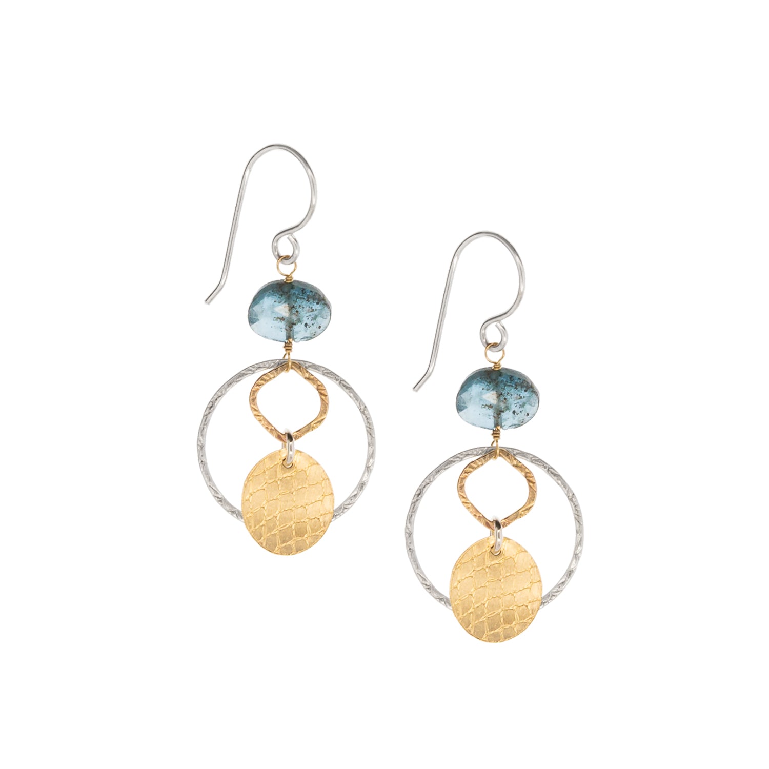 Blue Autumn Eclipse Earrings