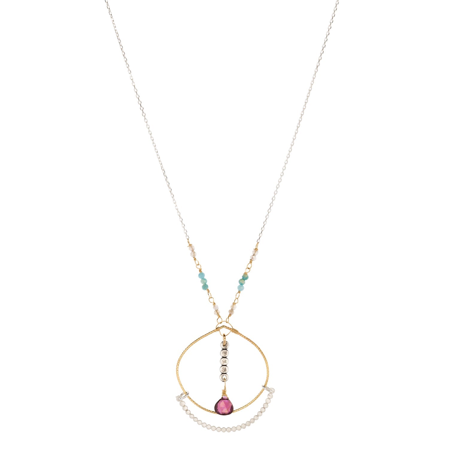 Celestial Garnet Necklace