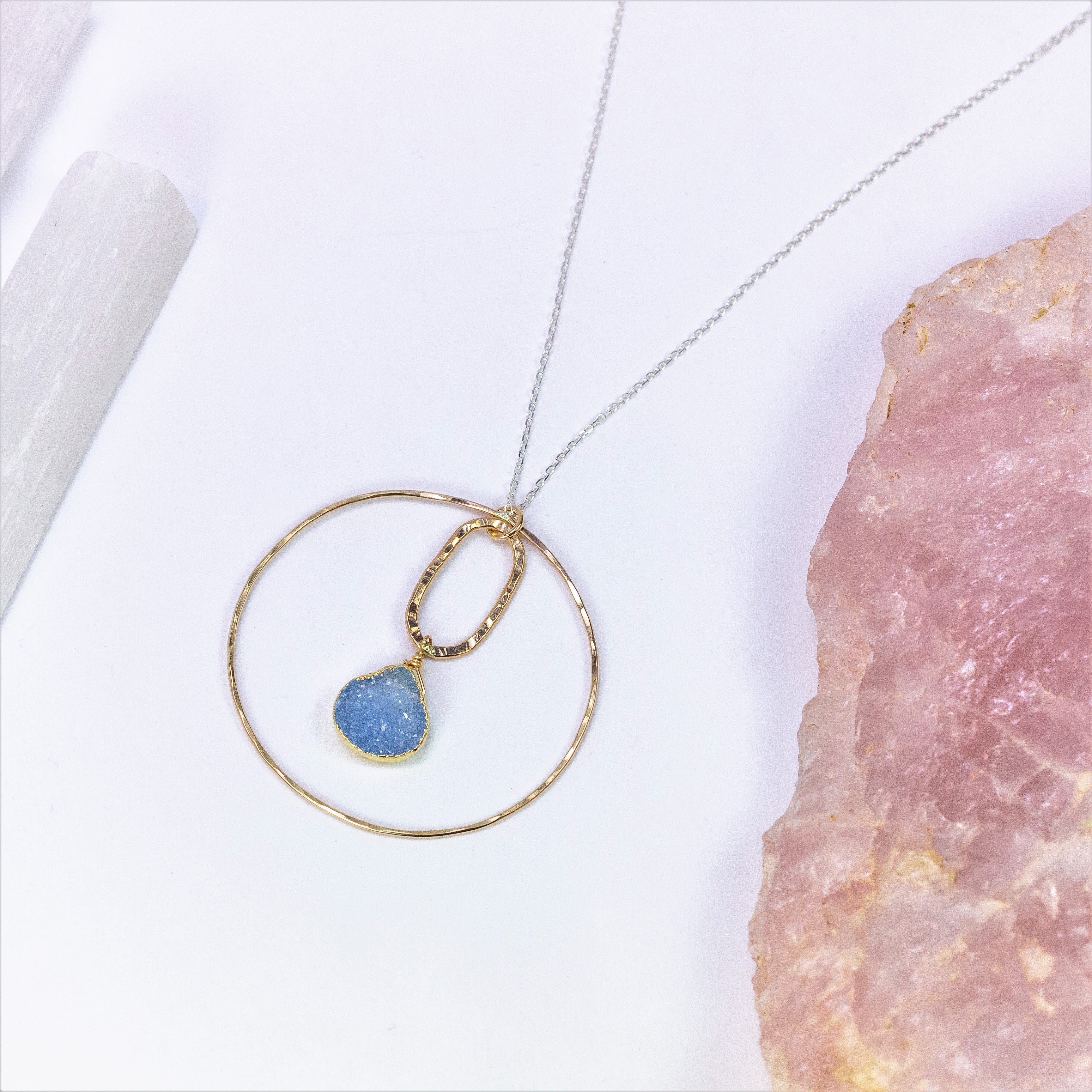 Druzy Orbit Pendant