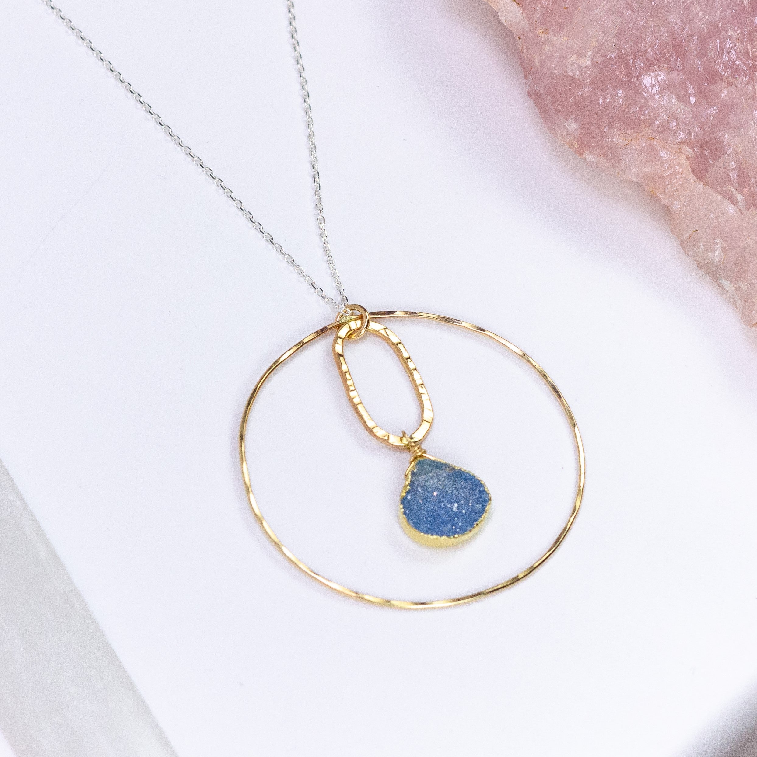 Druzy Orbit Pendant