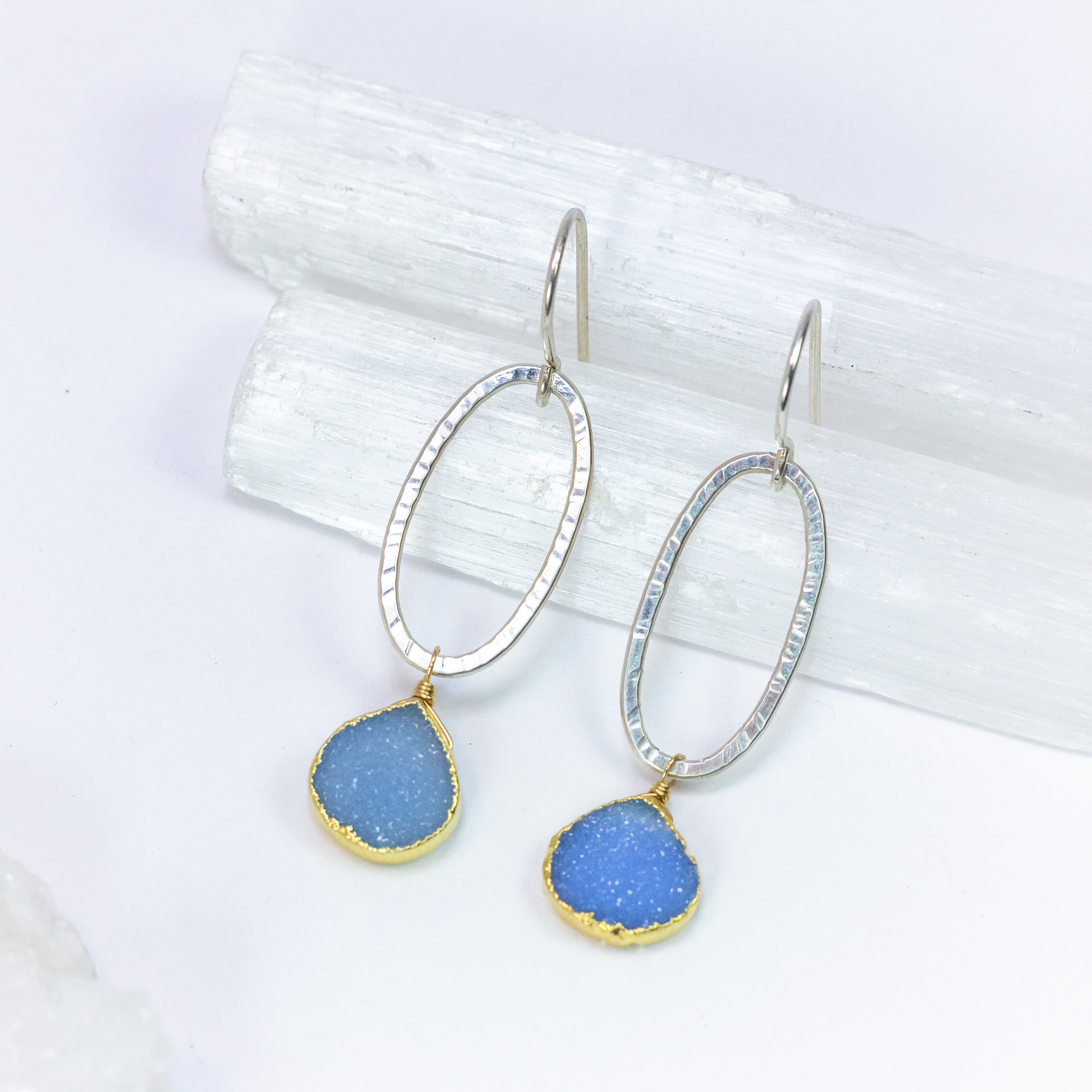 Druzy Raindrop Earrings