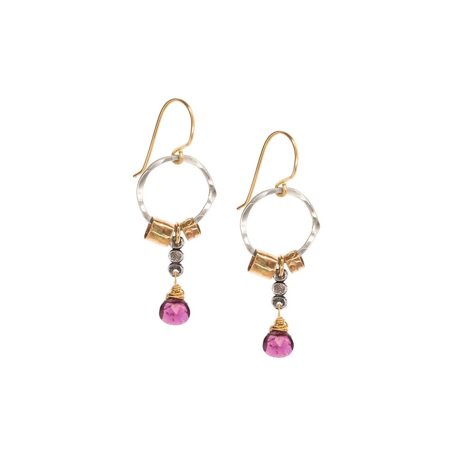 Garnet Drip Earrings