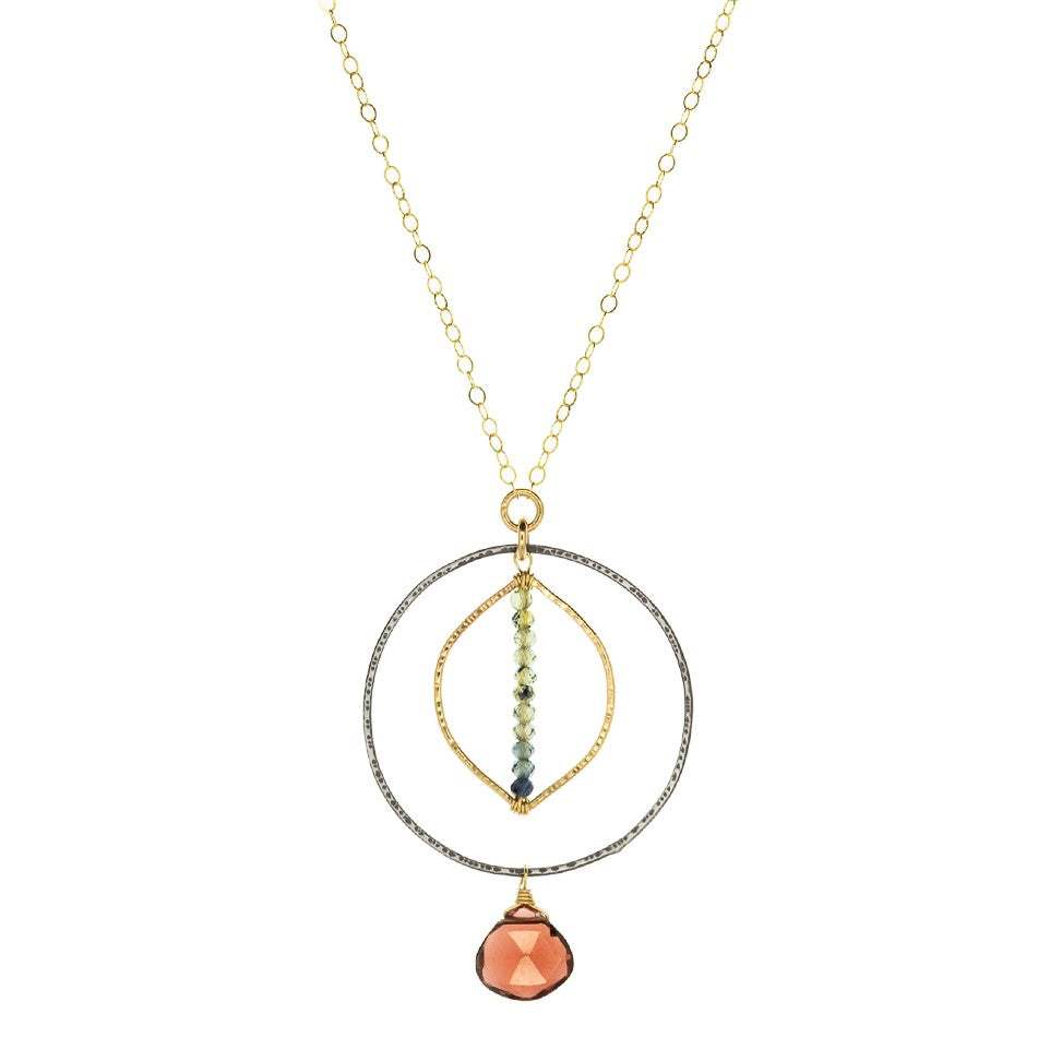 Garnet Sunset Necklace