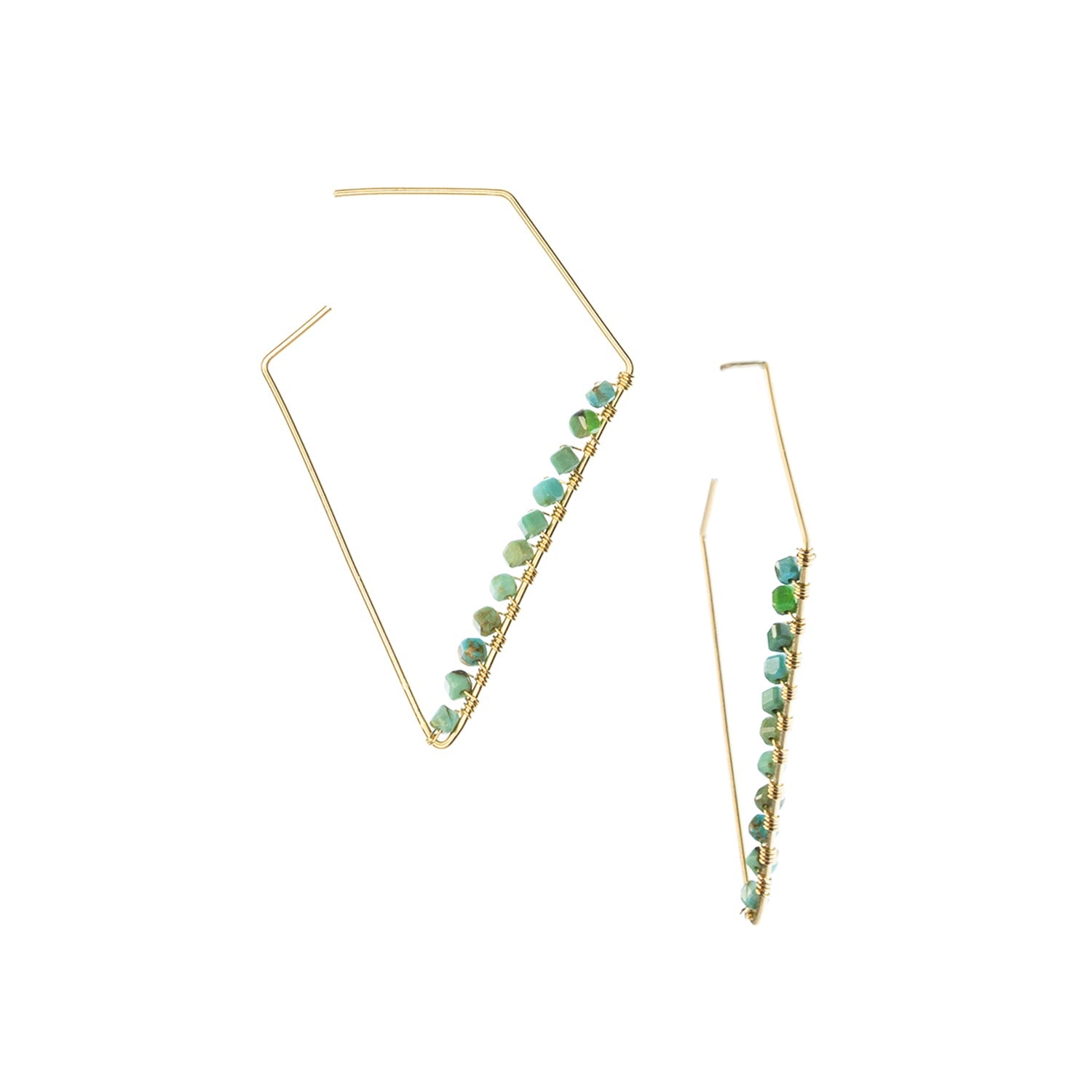 Geo Turquoise Earrings