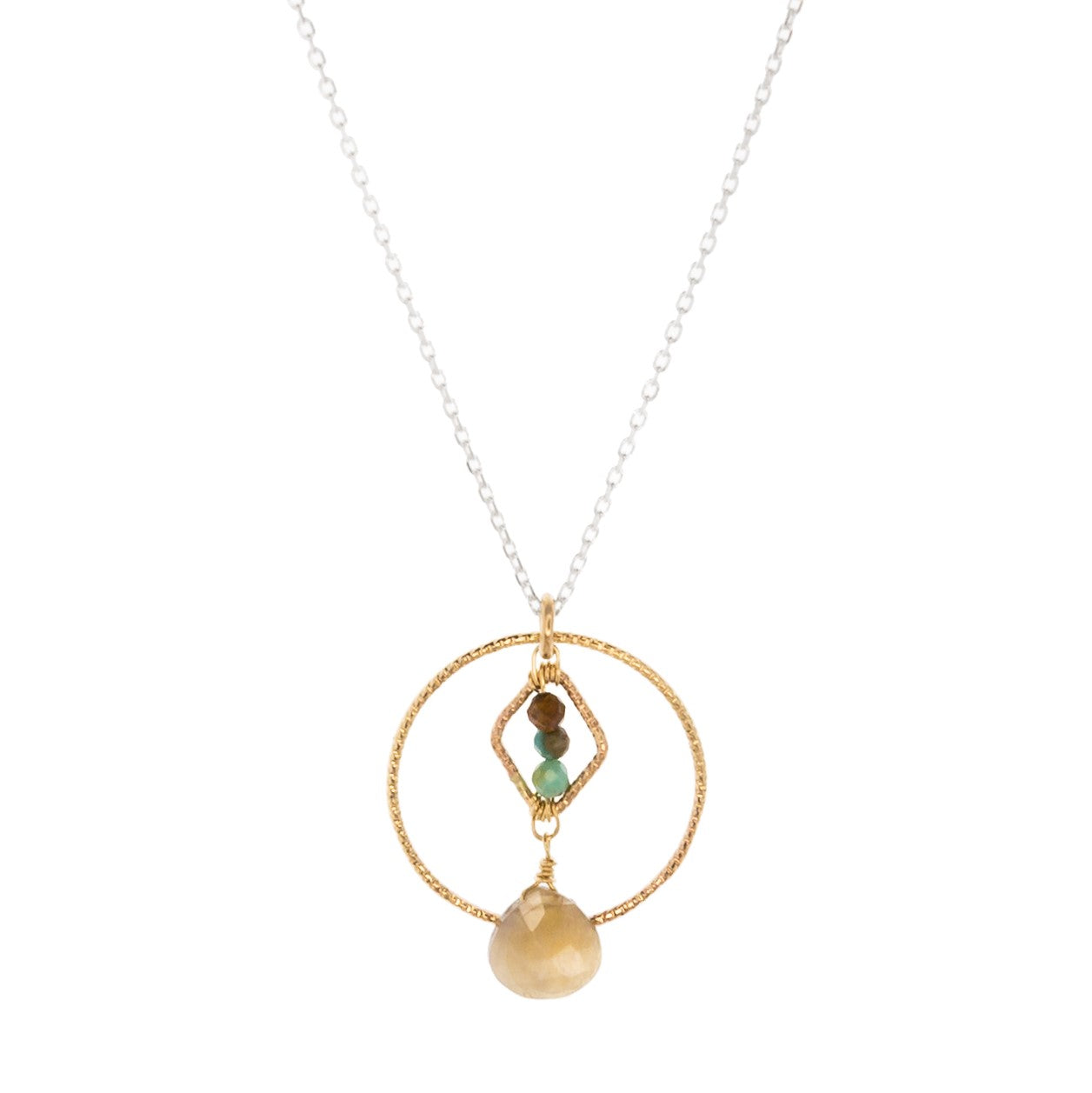 Glimmered Hollow Pendant