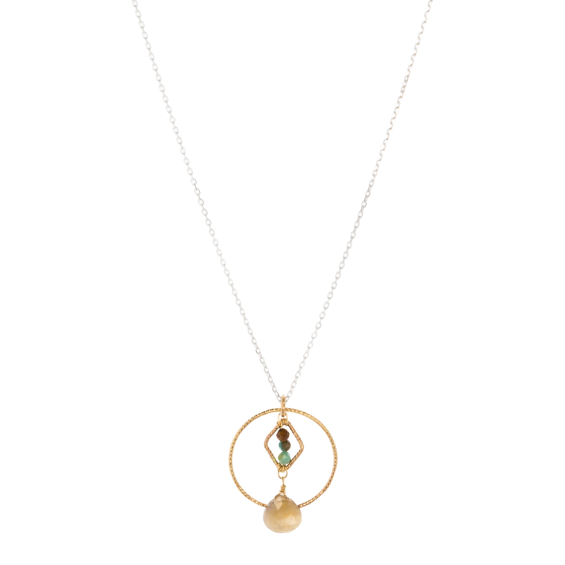 Glimmered Hollow Pendant