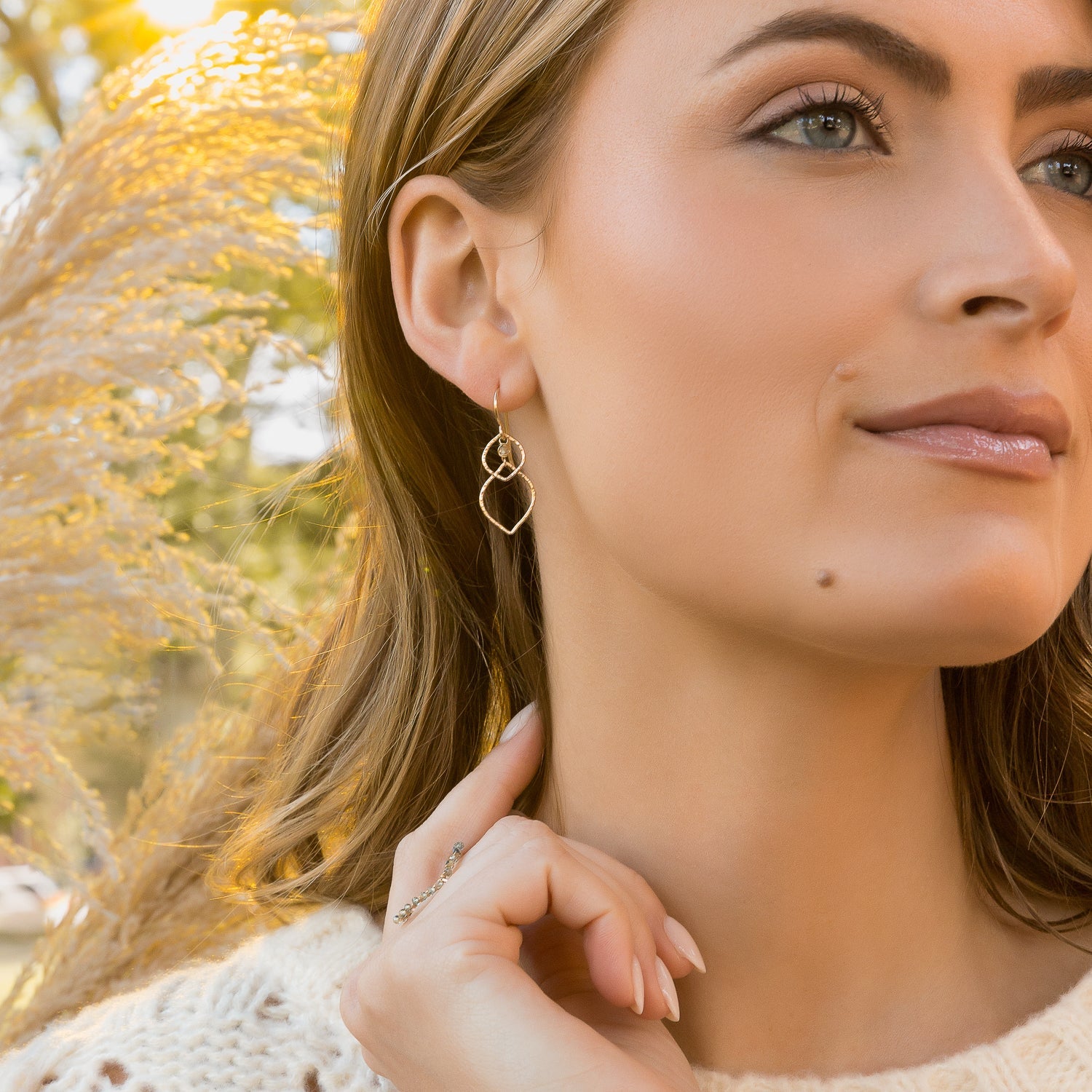 Golden Leaffall Earrings