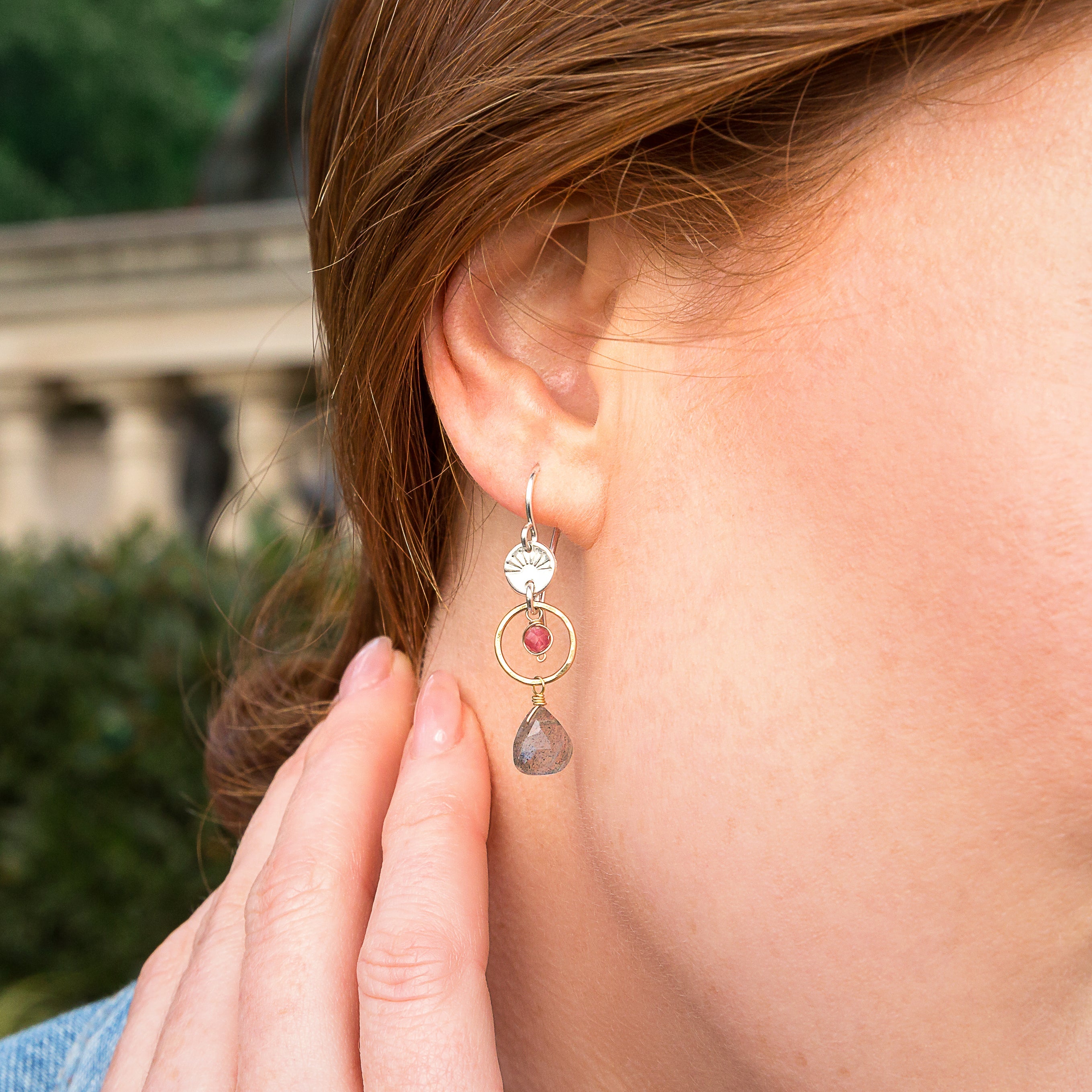 Labradorite Sunrise Earrings