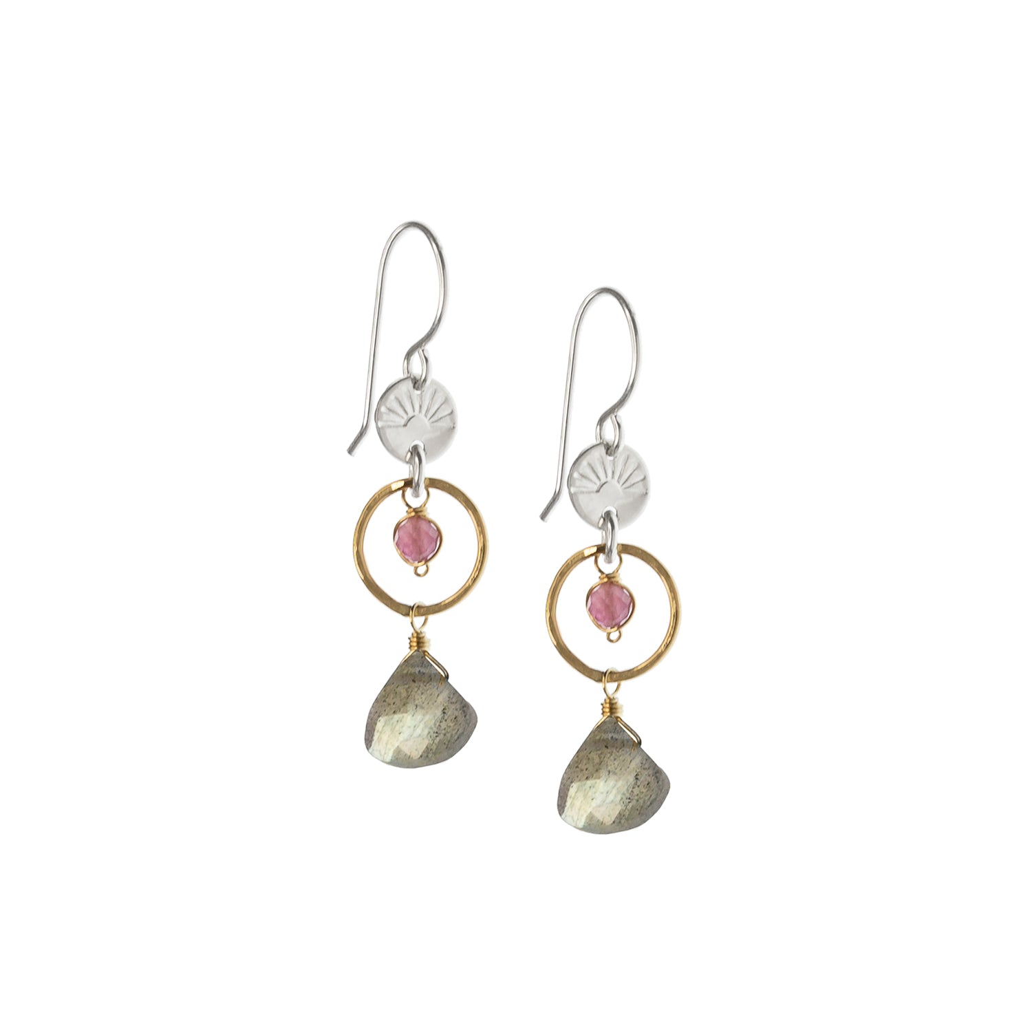 Labradorite Sunrise Earrings