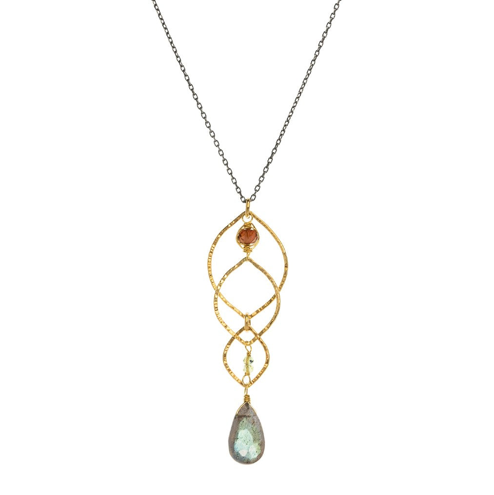 Layered Labradorite Pendant