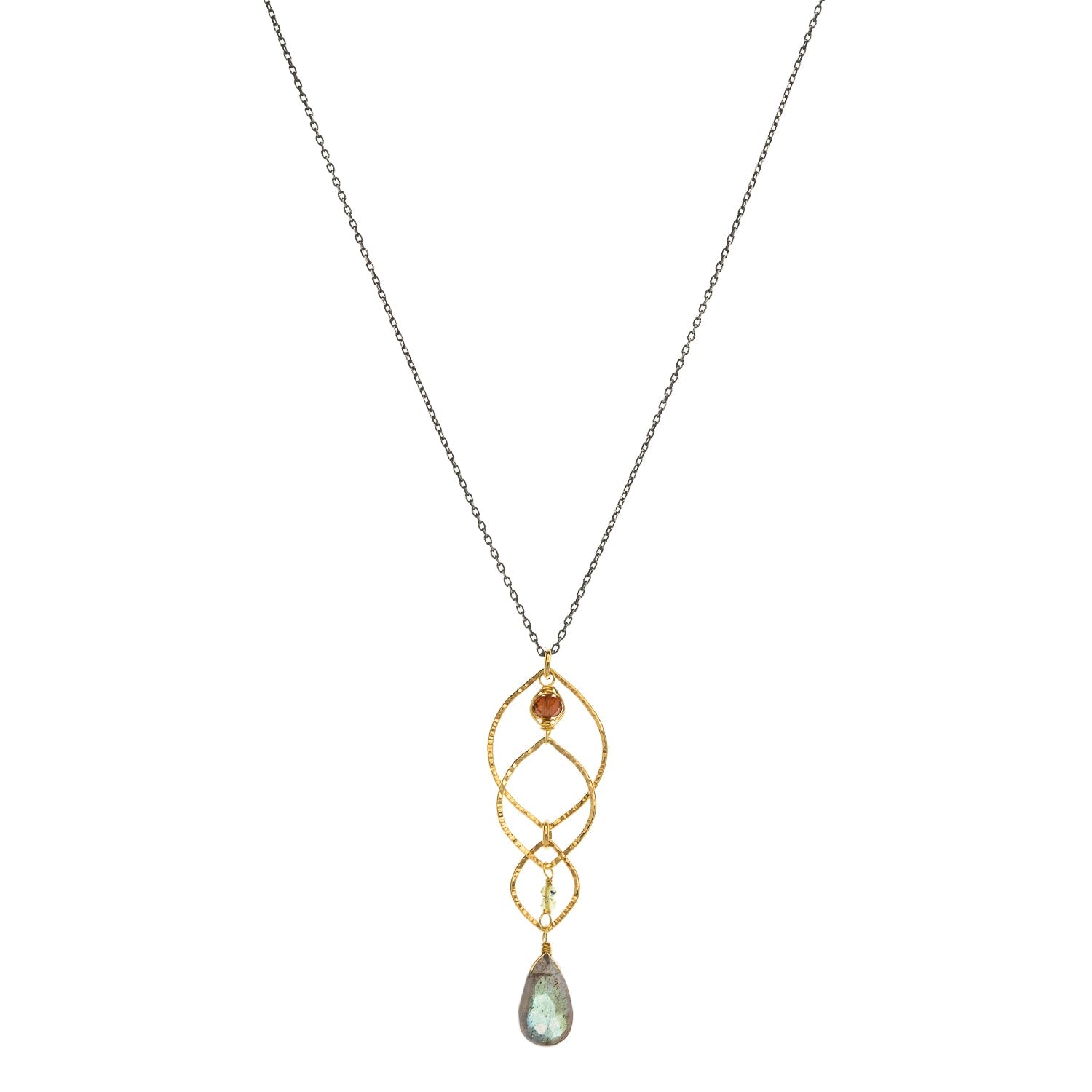 Layered Labradorite Pendant