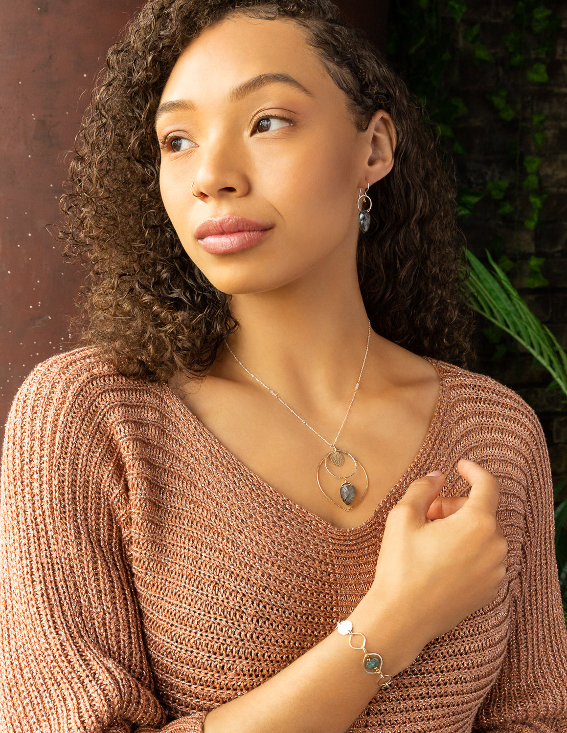 Lunar Leaf Necklace