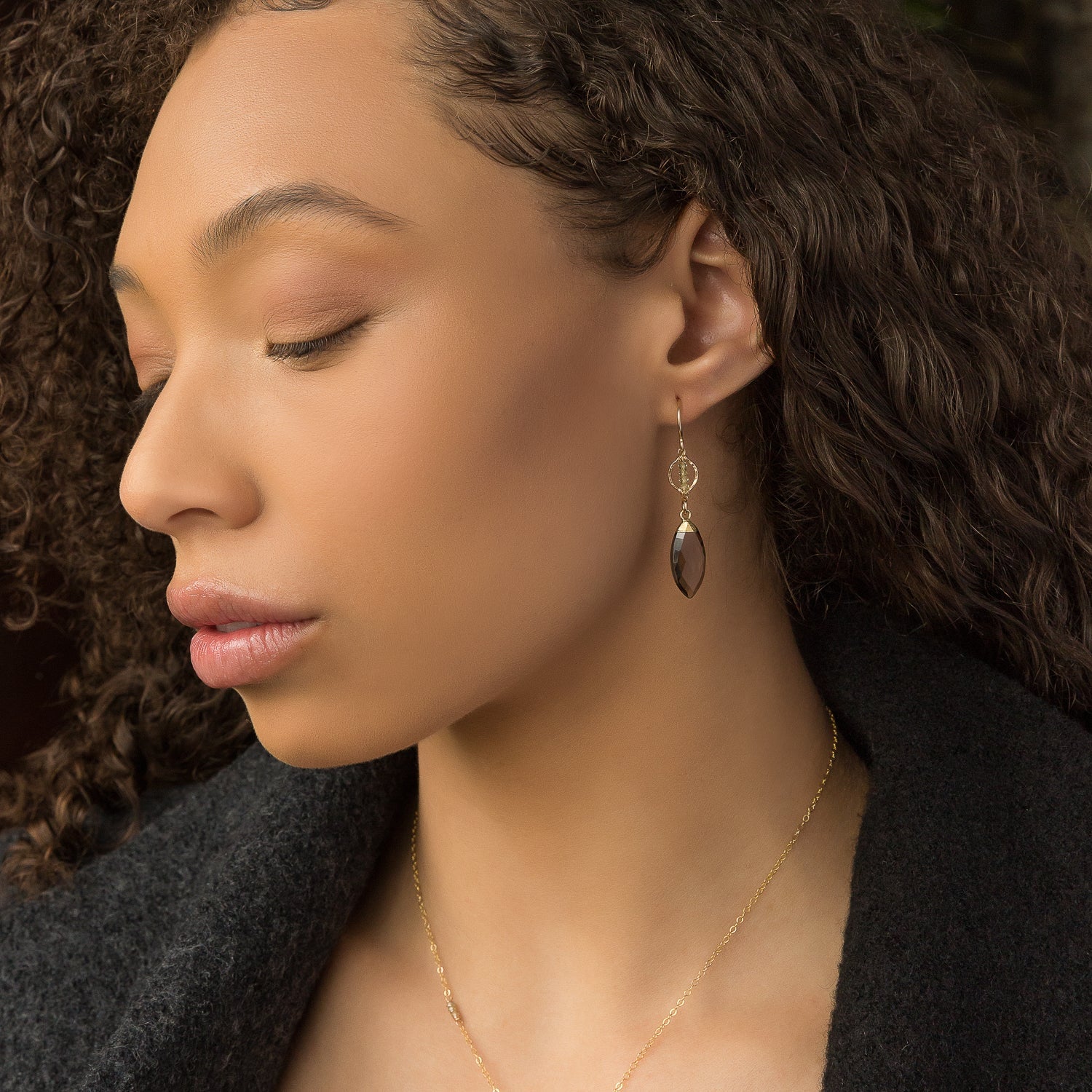 Smoky Cascade Earrings