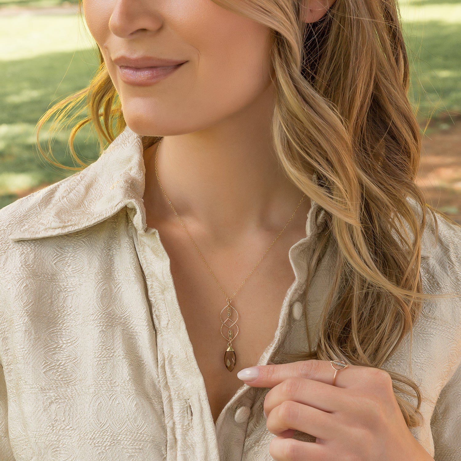 Smoky Cascade Pendant