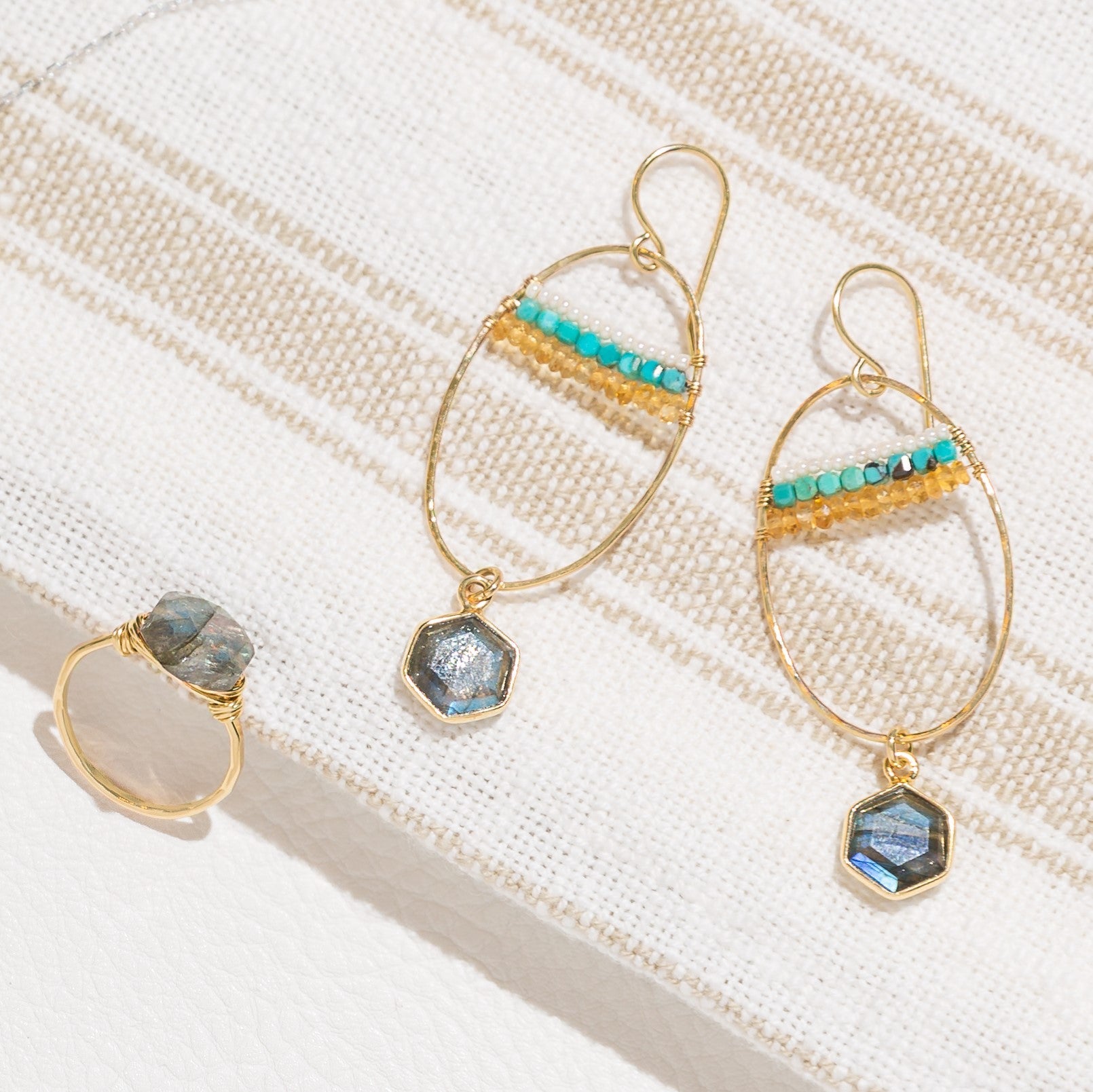 Labradorite Tides Ring