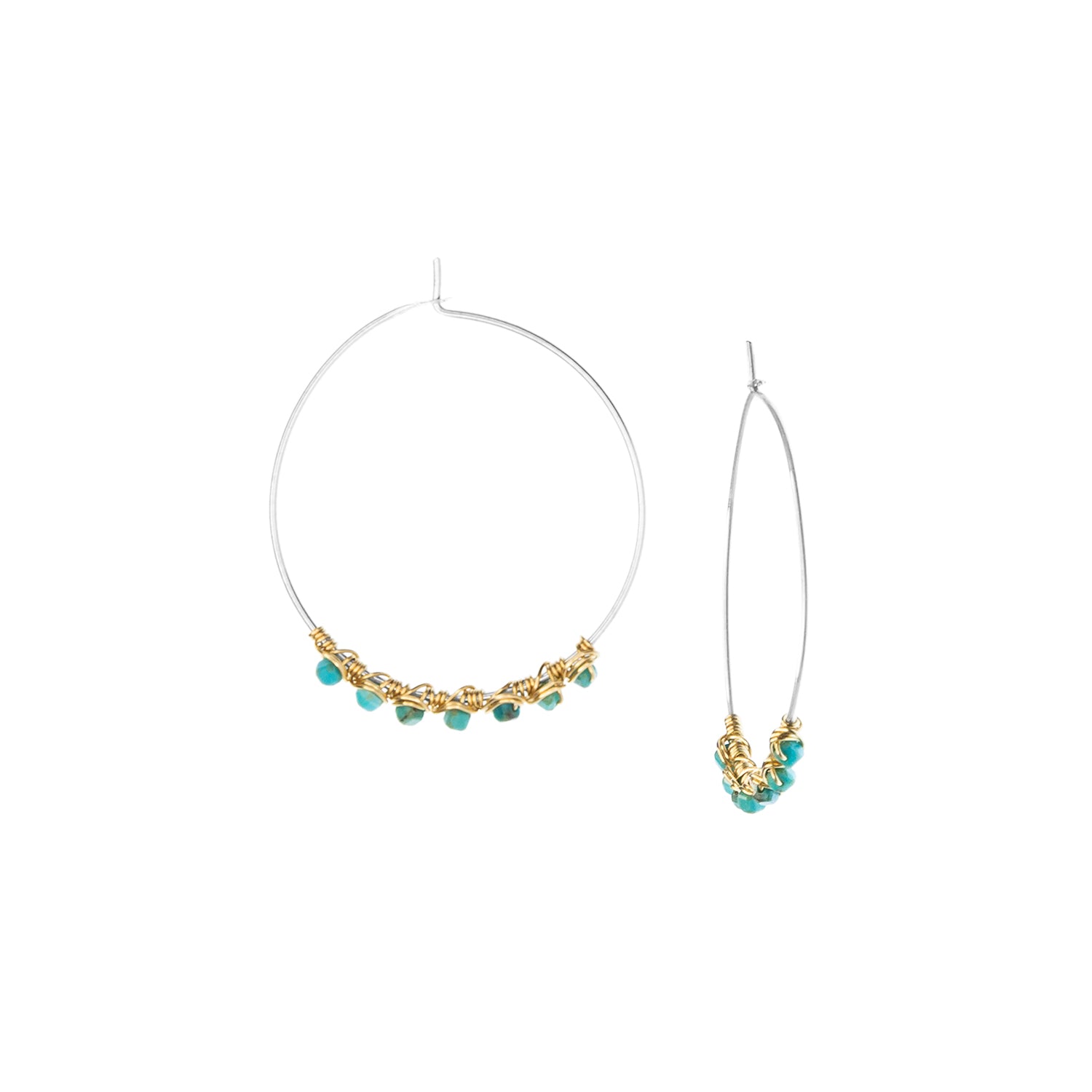 Turquoise Coastline Hoops