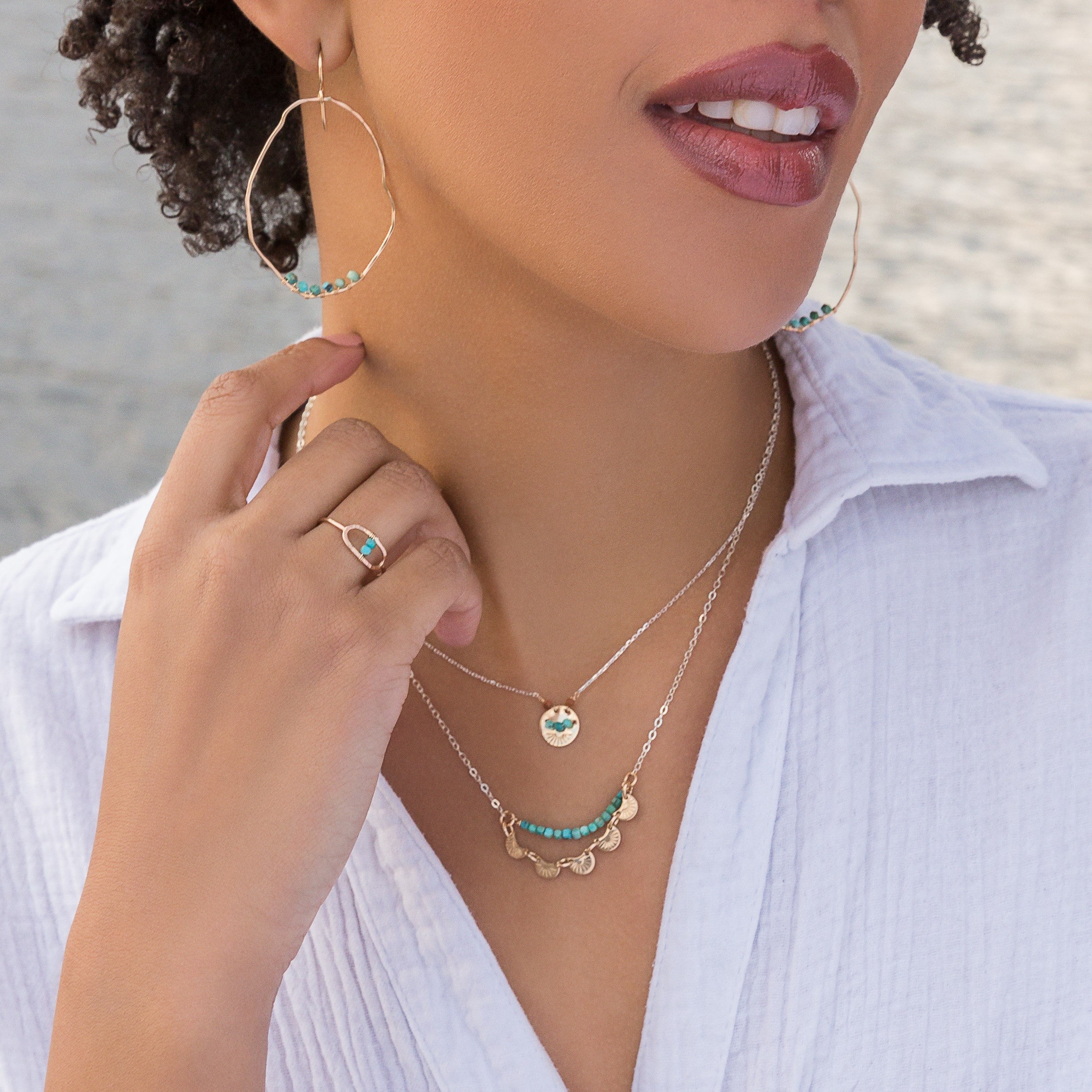 Turquoise Sunset Necklace