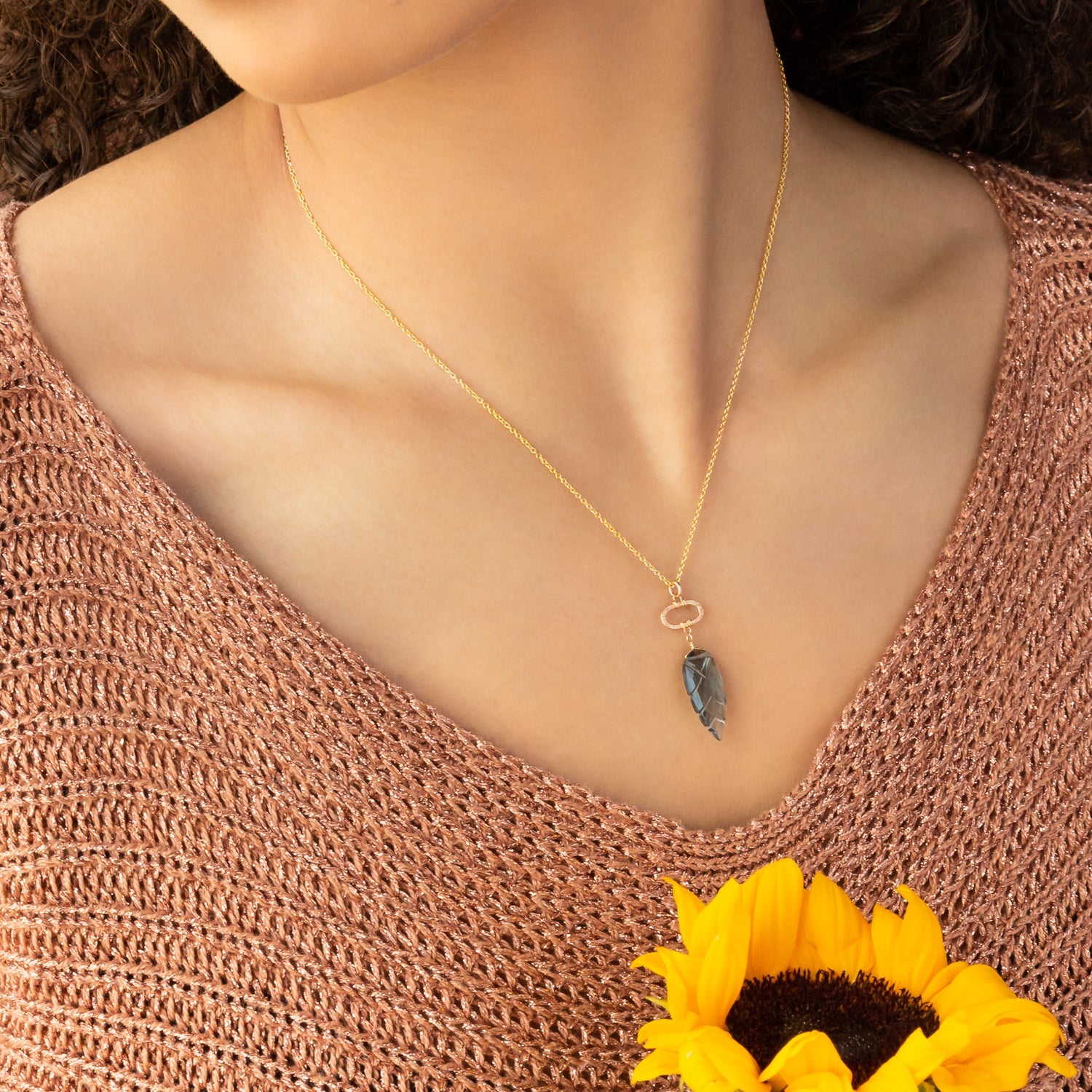 Twilight Leaf Pendant