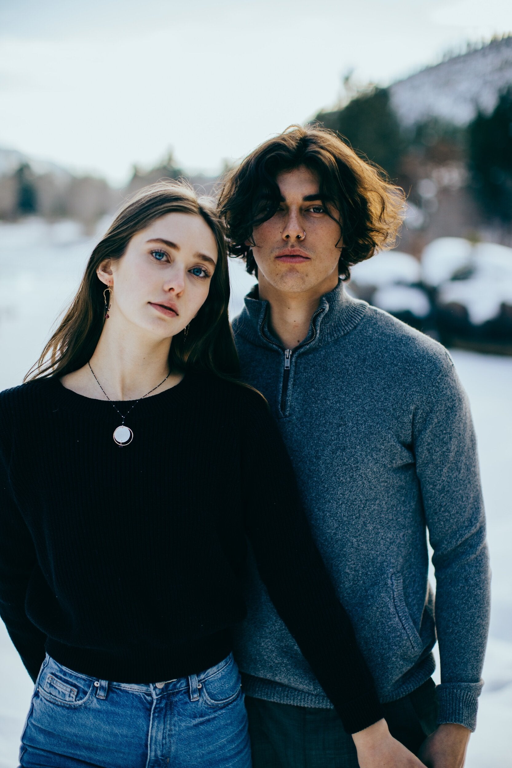 Garnet Eclipse Necklace