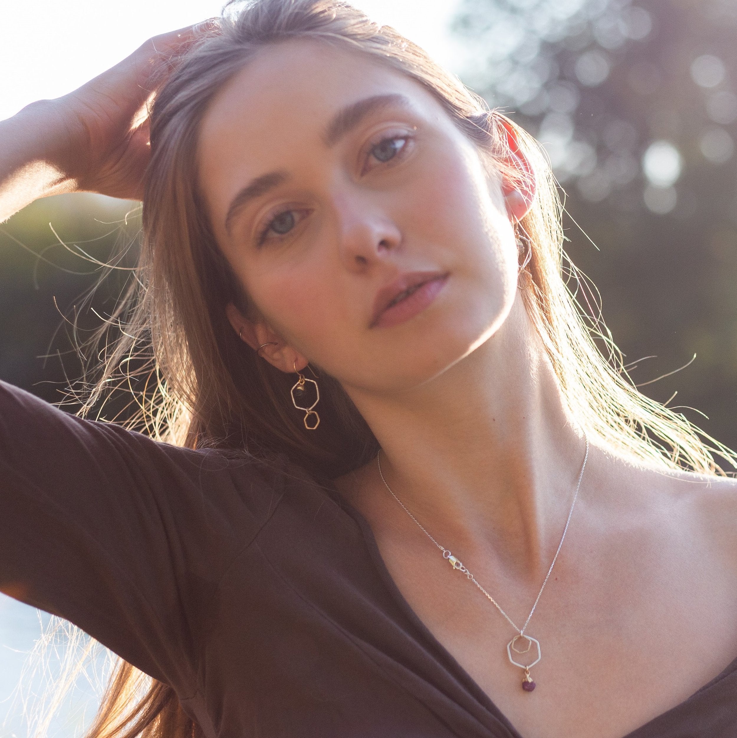 Smokey Honey Earrings