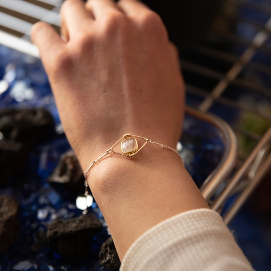 Moonstone Frame Bracelet
