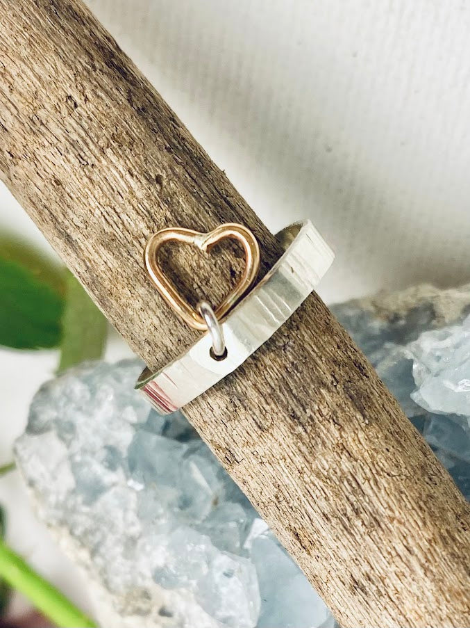 Heart Charm Ring