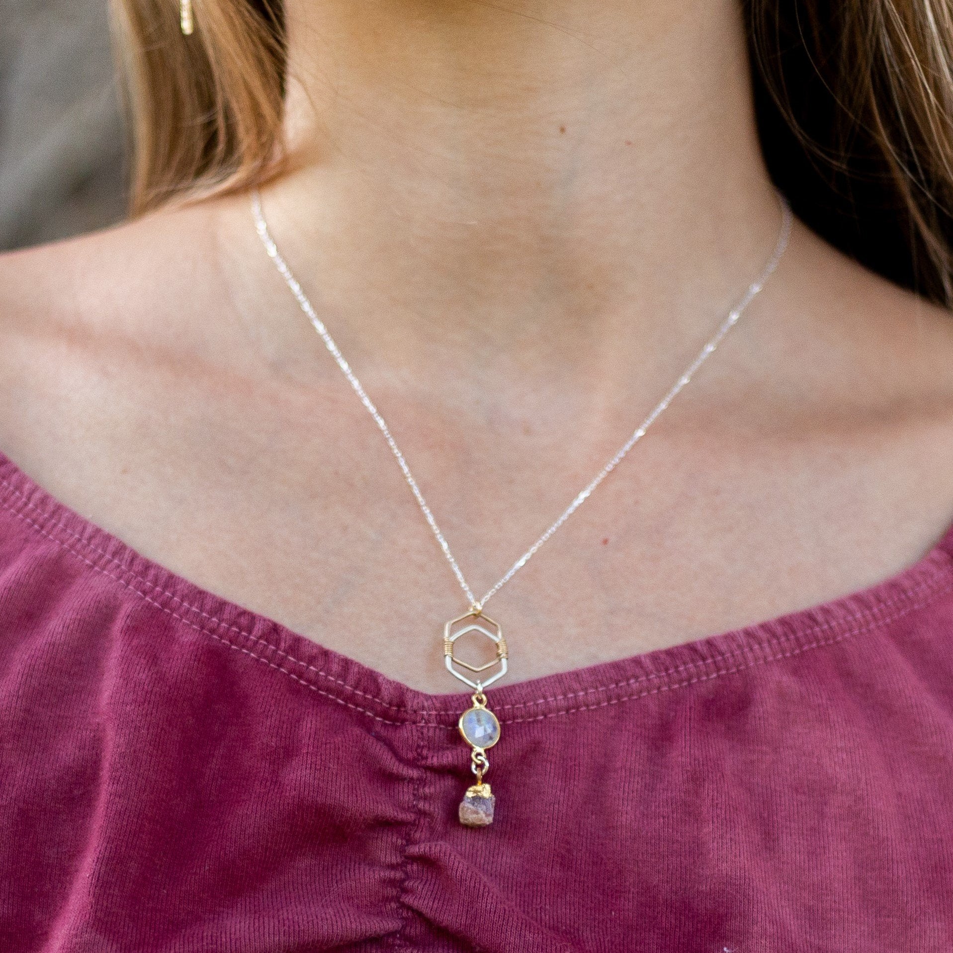 Honeycomb Stack Pendant