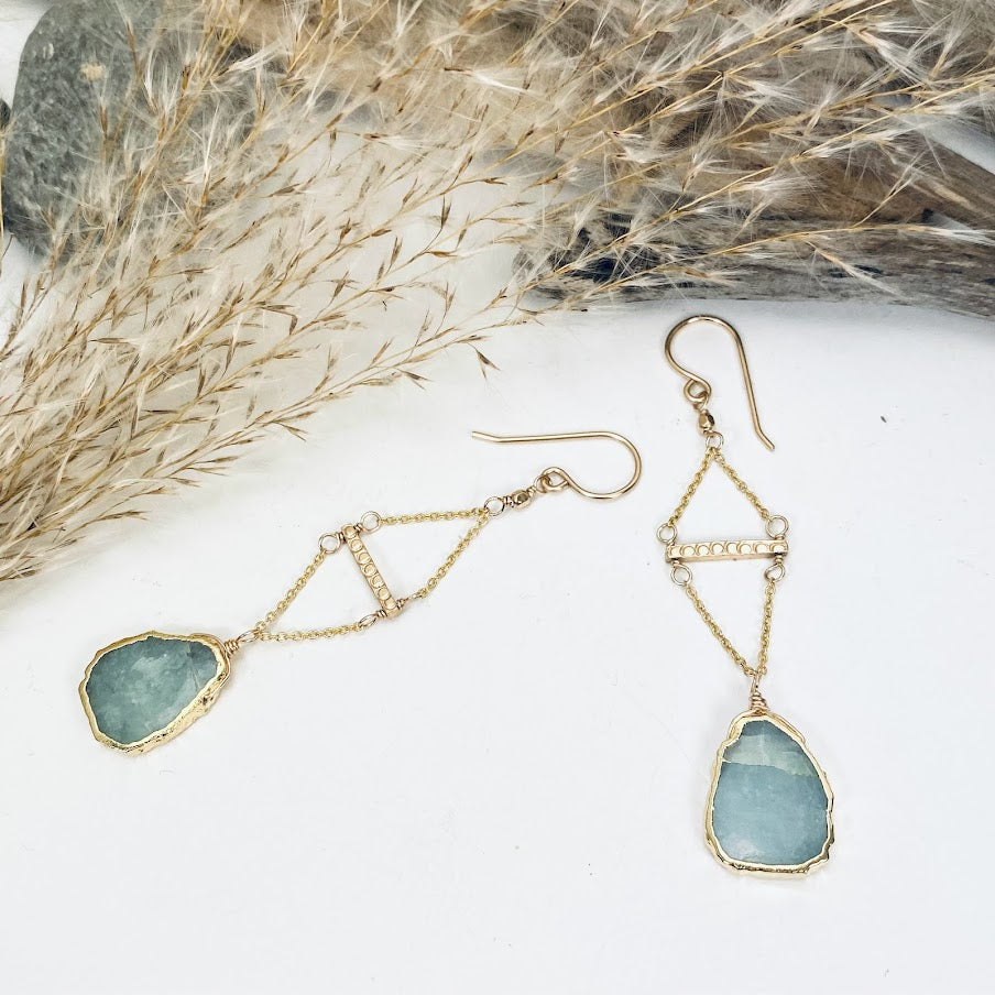 Aquamarine Majesty Earrings