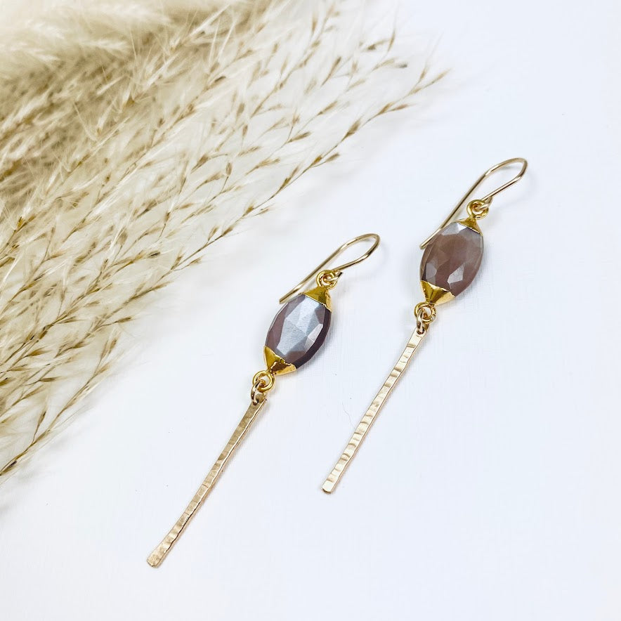 Chocolate Moonbeam Earrings
