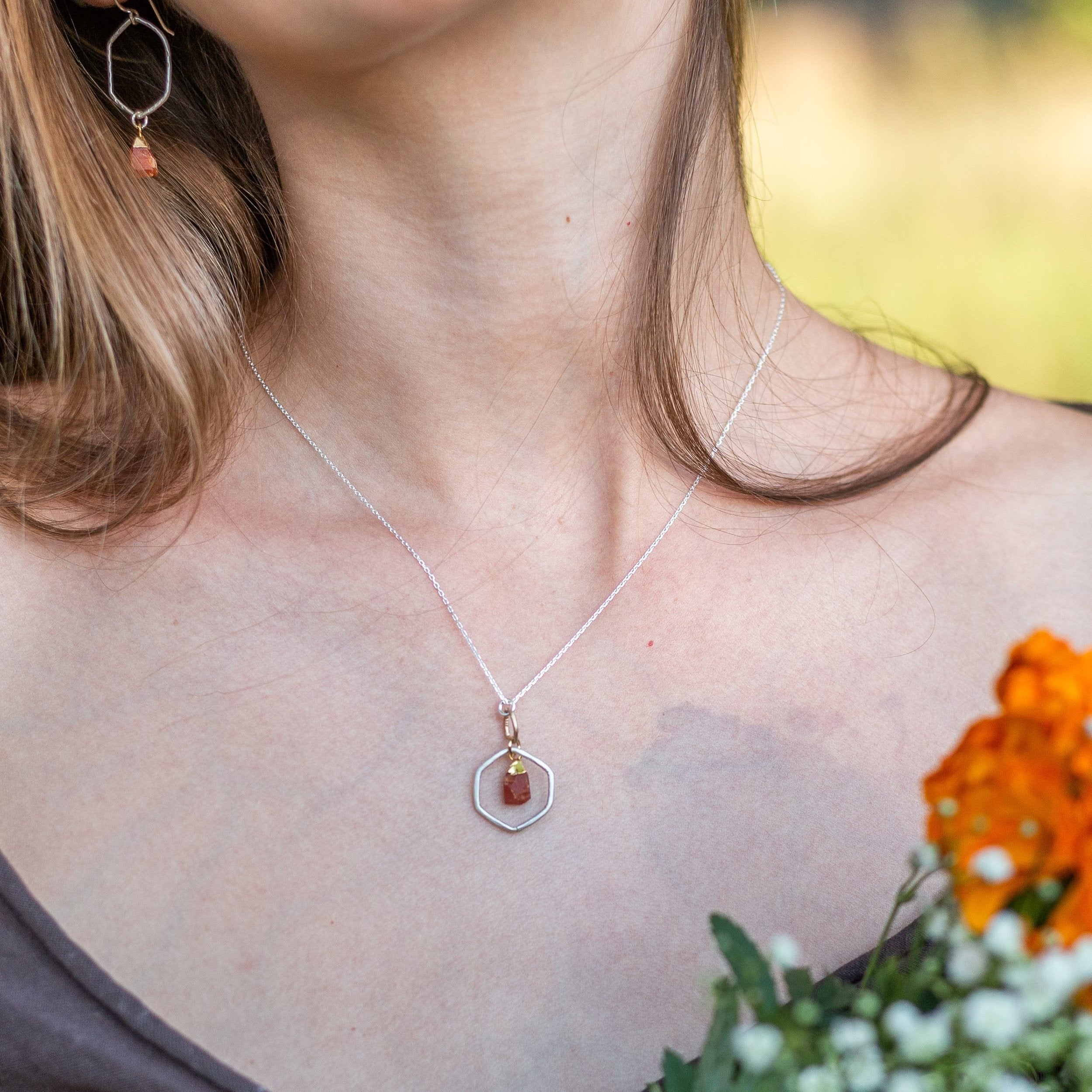 Carnelian Honey Necklace