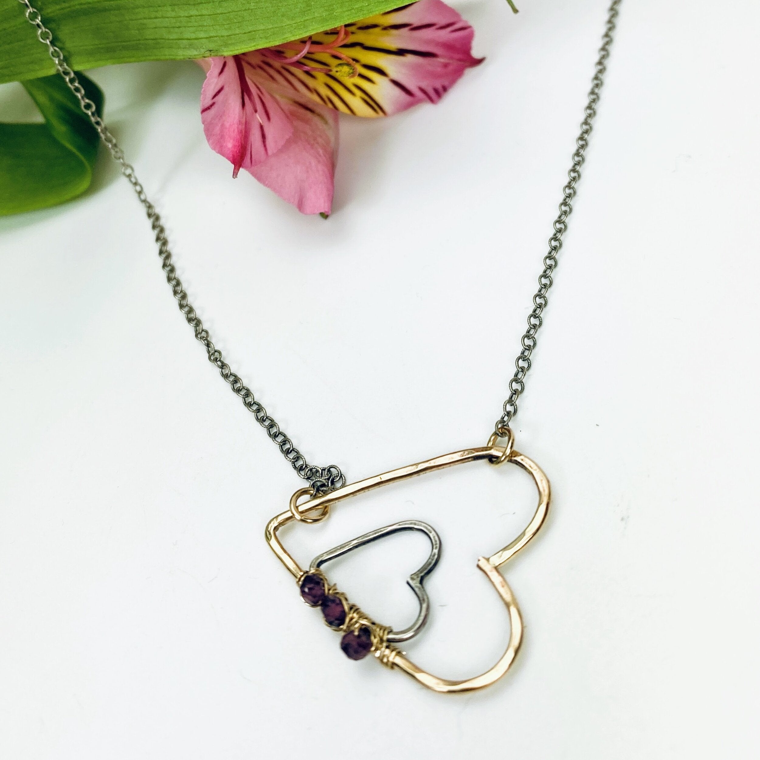 Twin Hearts Necklace