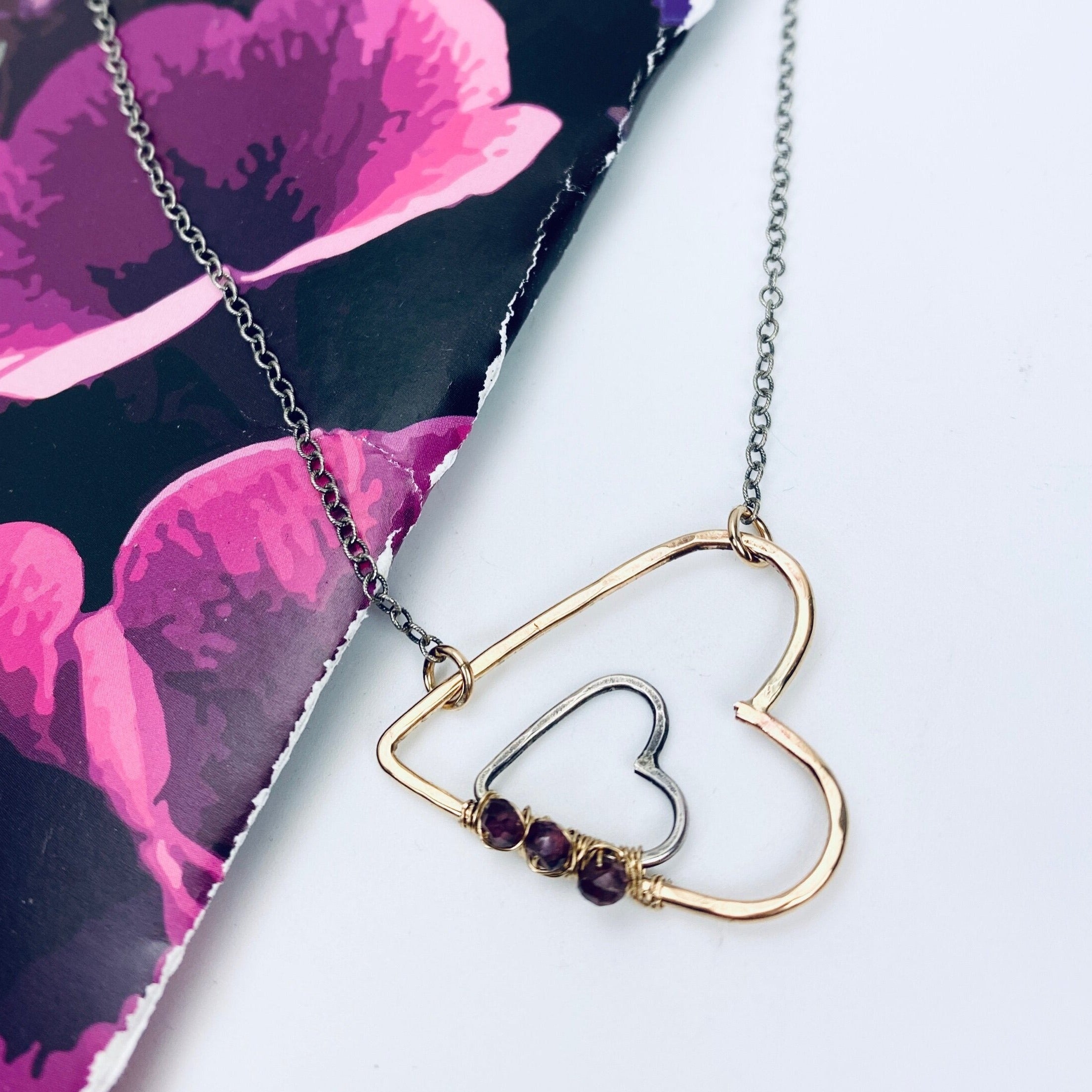 Twin Hearts Necklace