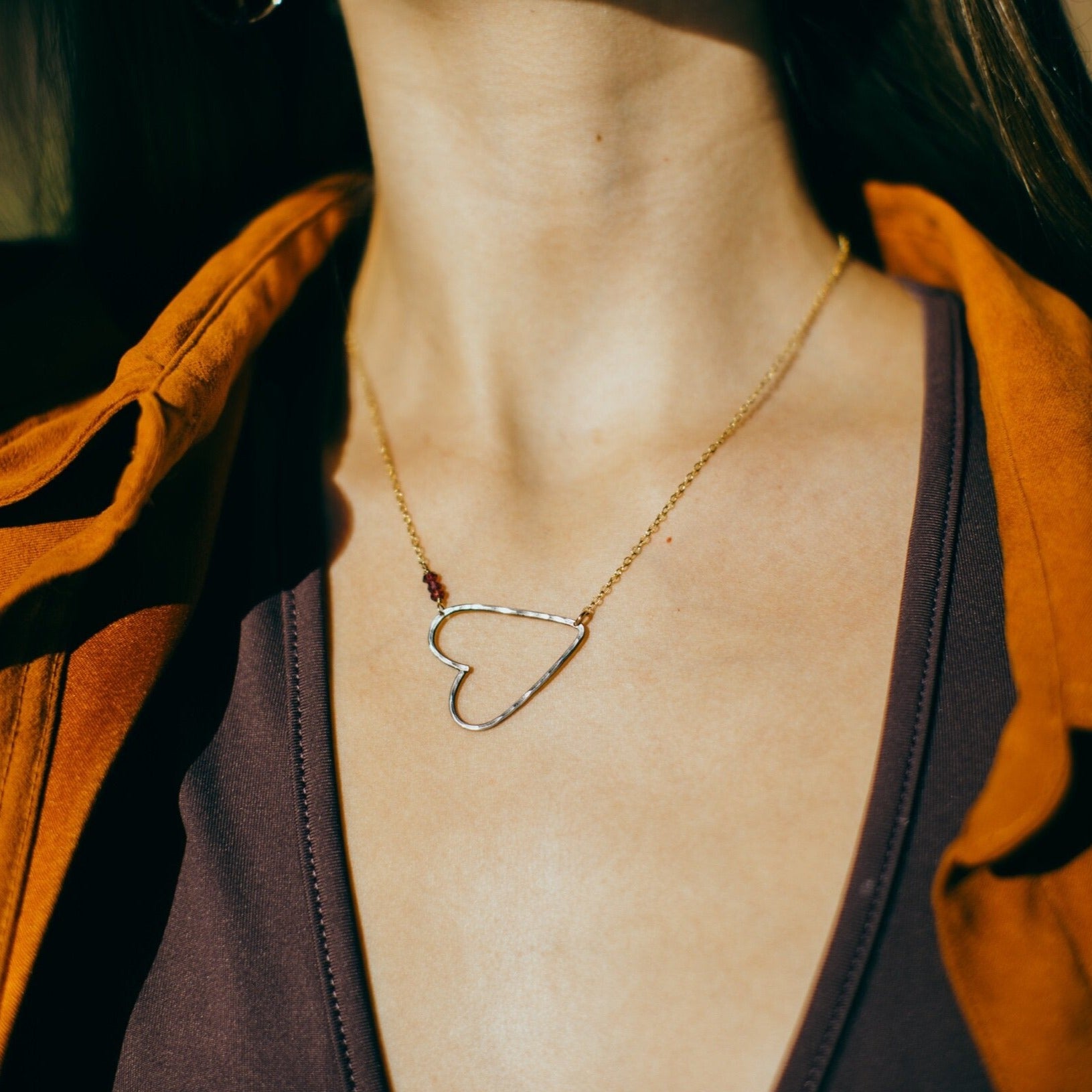 Open Heart Necklace