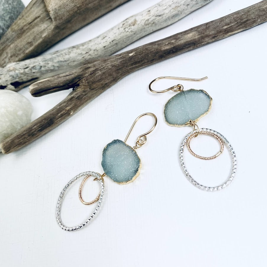 Druzy Shimmer Earrings