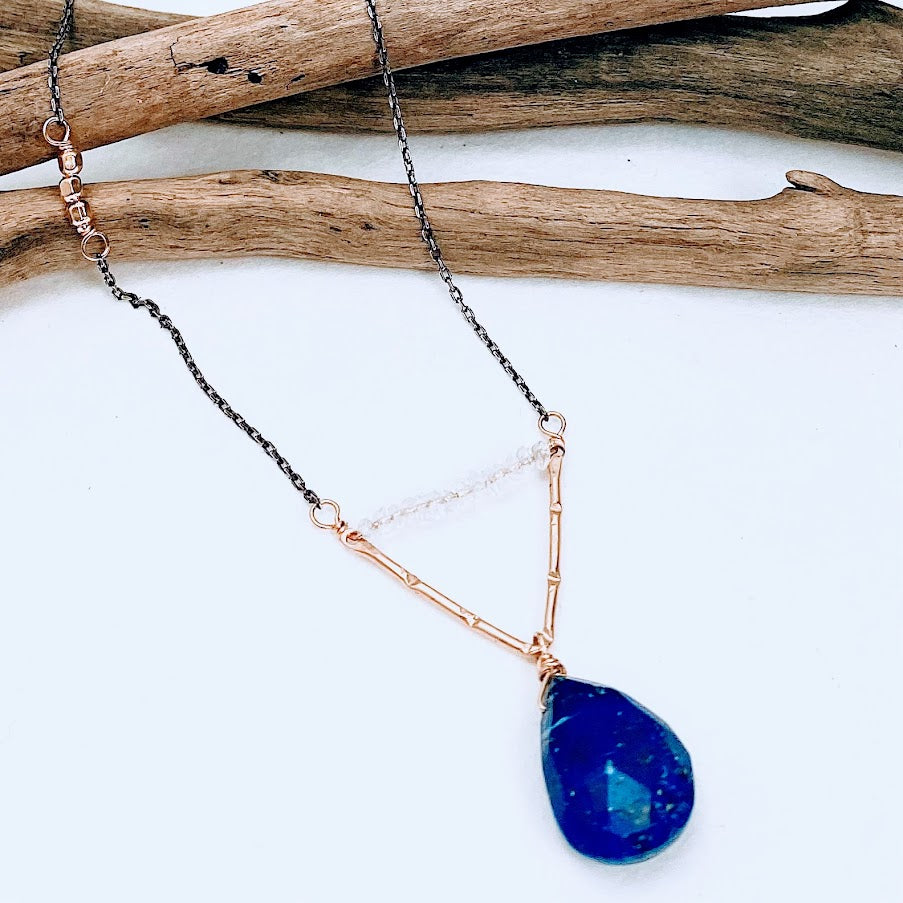 On Point Lapis Pendant