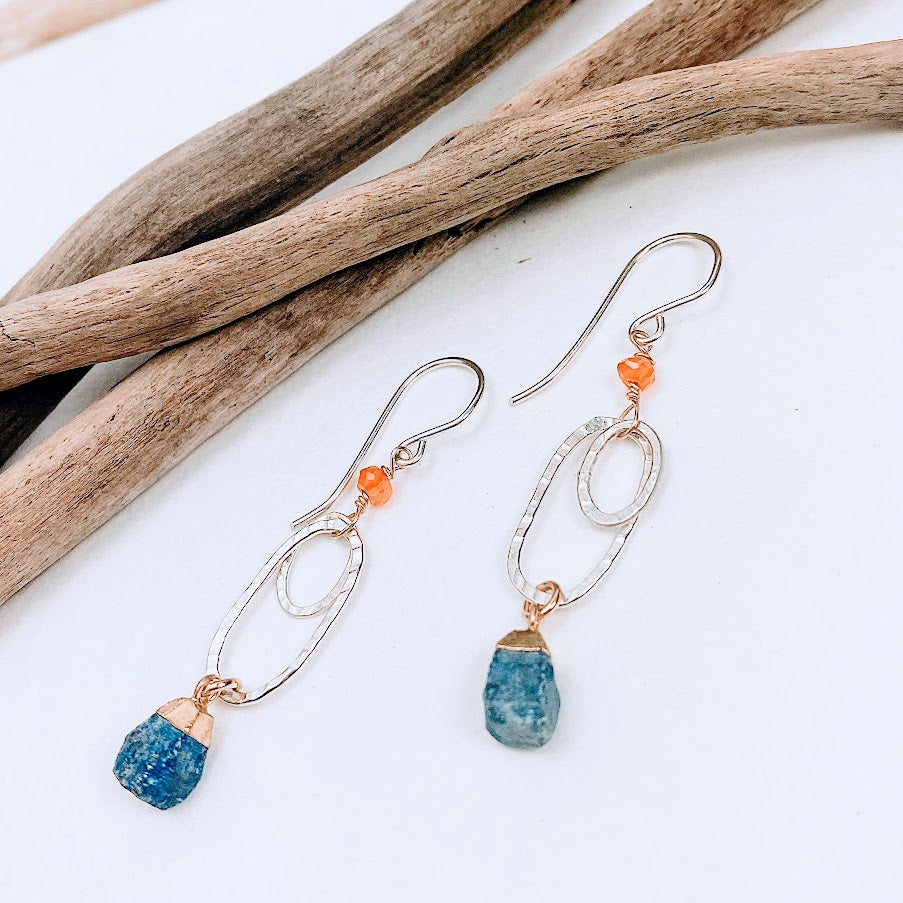Lapis Moonbeam Earrings