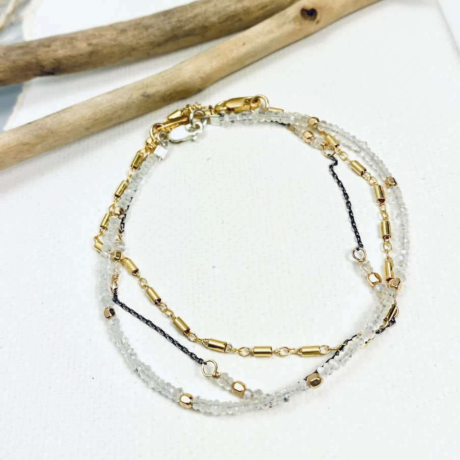 Gold Barrel Chain Bracelet