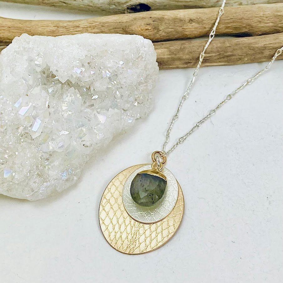 Labradorite Texture Necklace