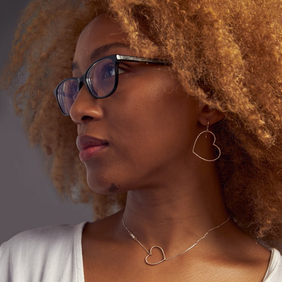 Heart Hoop Earrings