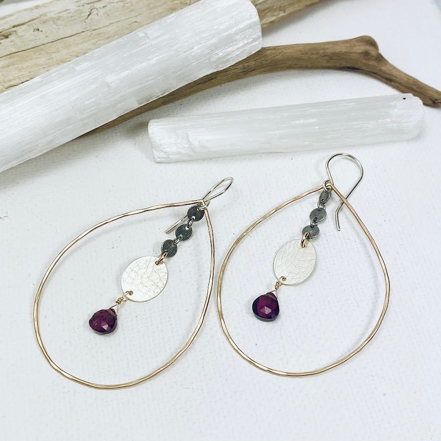 Teardrop Texture Earrings