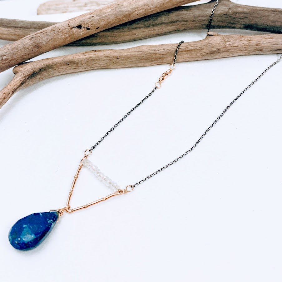 On Point Lapis Pendant