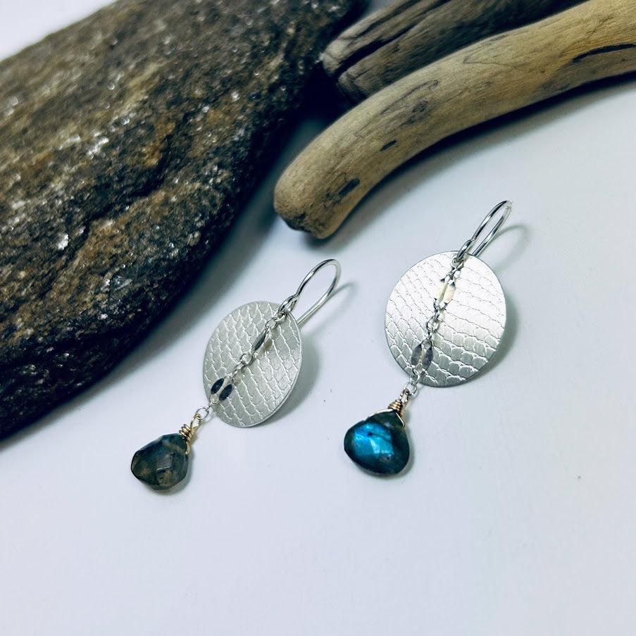 Labradorite Swing Earrings