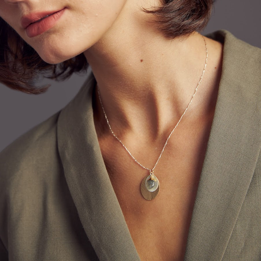 Labradorite Texture Necklace