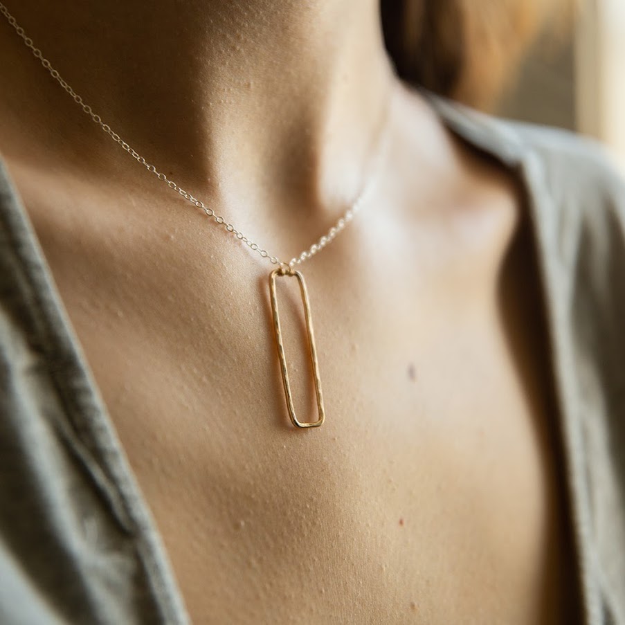 Rectangle Geo Necklace