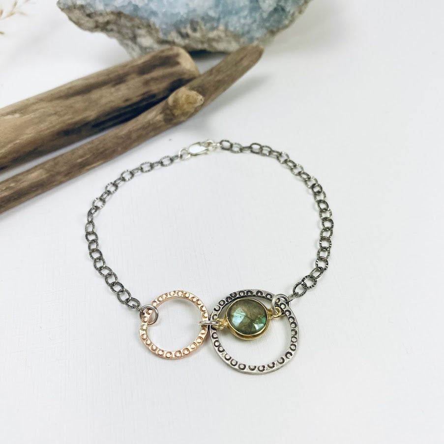 Concentric Labradorite Bracelet