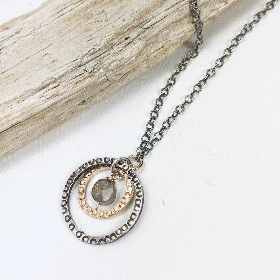 Concentric Labradorite Necklace