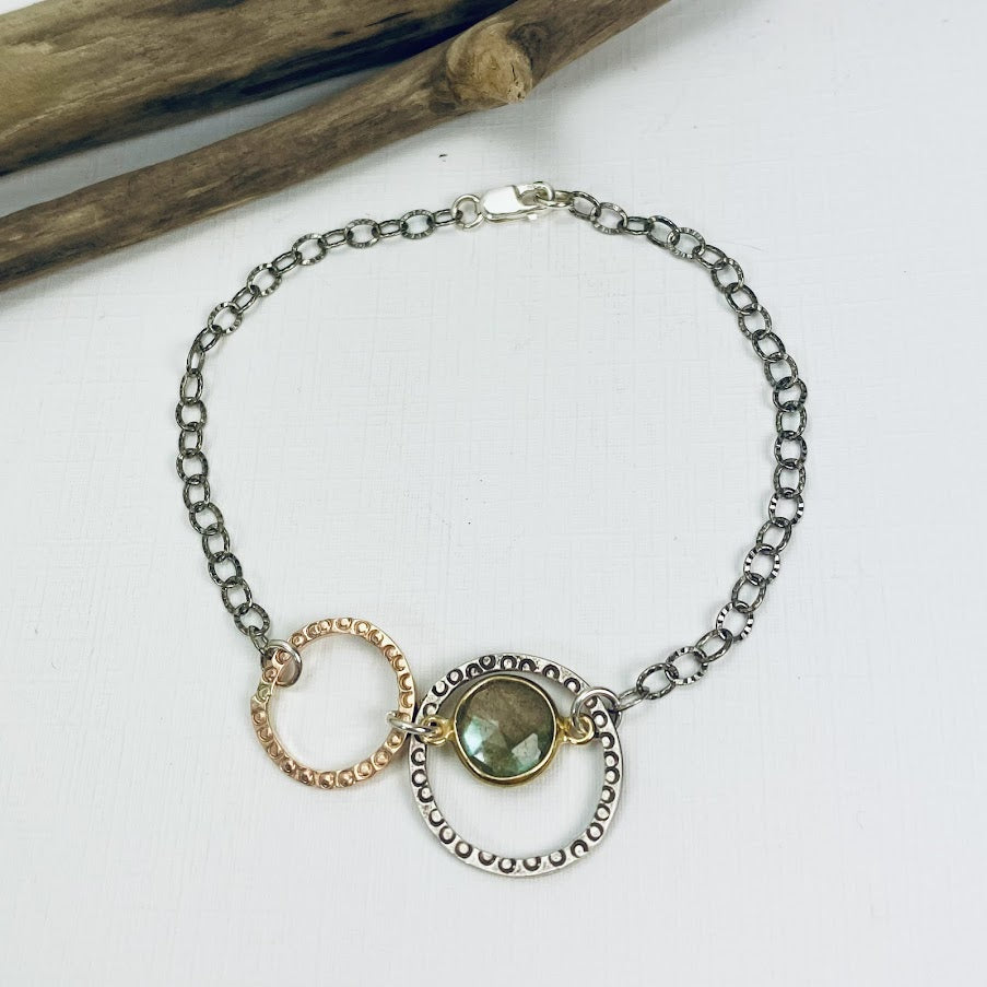 Concentric Labradorite Bracelet