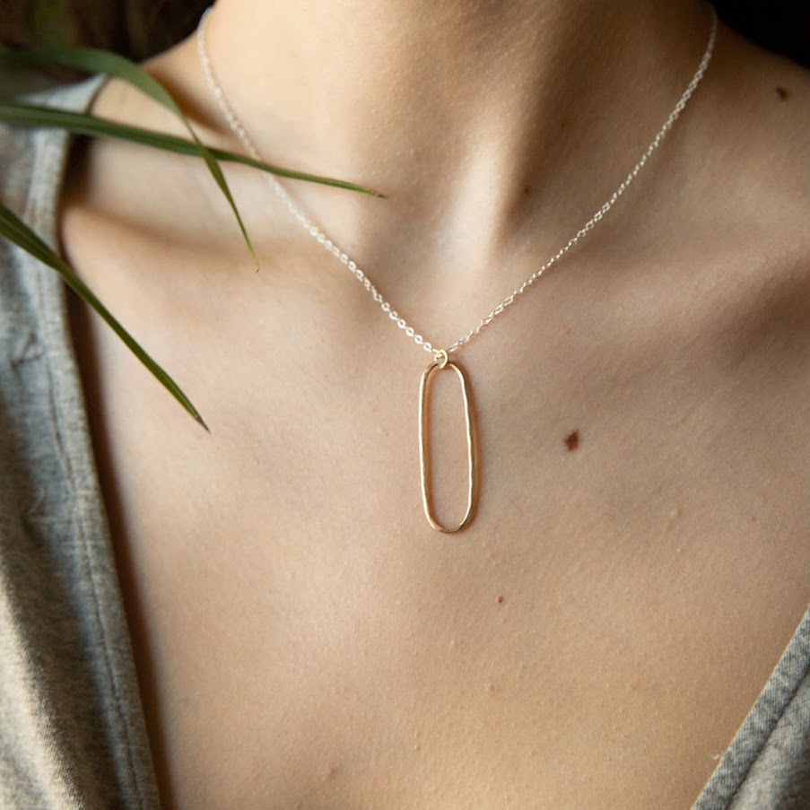 Oval Geo Necklace