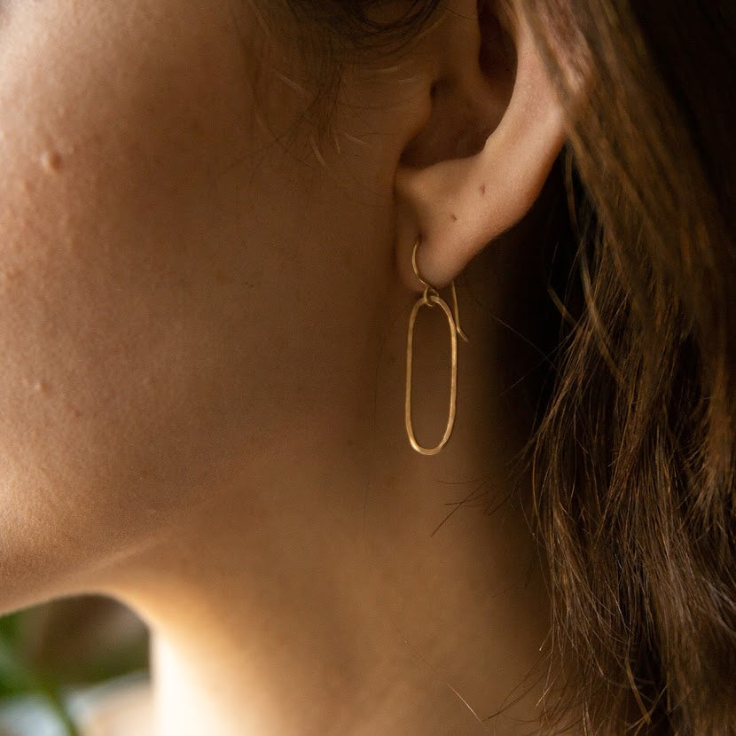 Oval Geo Earrings