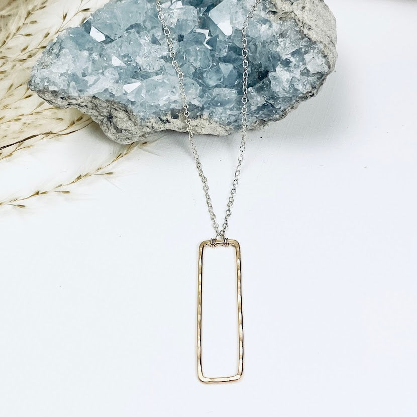 Rectangle Geo Necklace